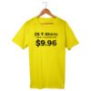 25 Custom Printed T-Shirts - 1 Location