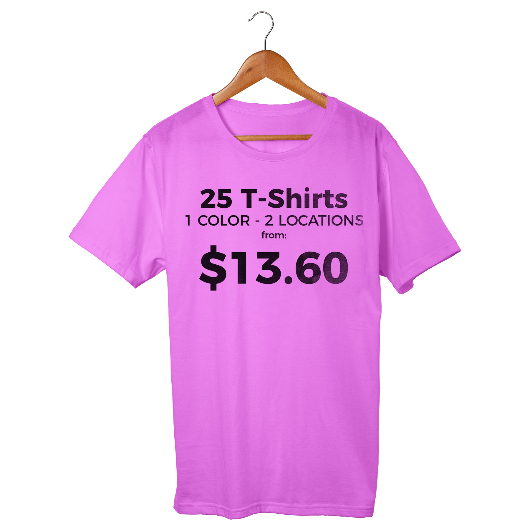 25 Custom Printed T Shirts 2 Locations Dsr T Shirts